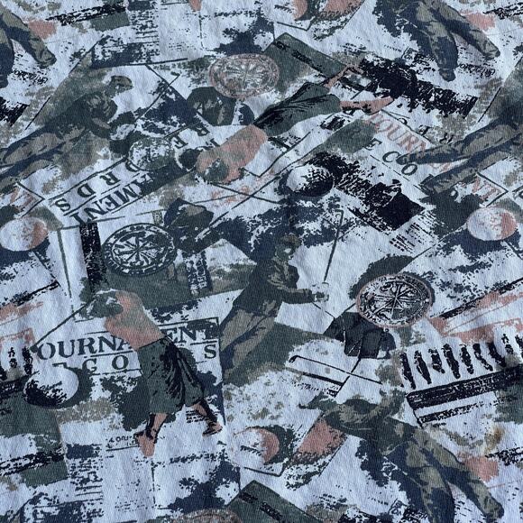 Vintage Munsingwear Golf Shirt Mens Medium Graphic Classics 90s Retro Active - Picture 3 of 7